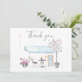 Paris Wedding bedankt je foto (Staand voorkant)