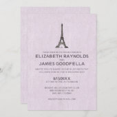 Paris Wedding Invitations Kaart (Voorkant / Achterkant)