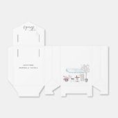 Paris Wedding Party Guest Bedankdoosjes (Uitgevouwen)