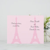 Paris Wedding Programme (Staand voorkant)