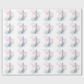 "Paris with Love and Eiffel Tower Cadeaupapier (Vlak)