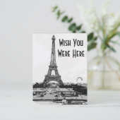 Paris, wou dat je hier was, briefkaart (Staand voorkant)