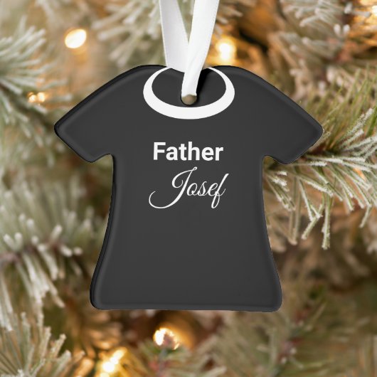 Parish Priest Clergy's Clerical Collar Ornament (Boom)