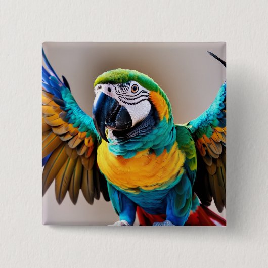 Parish Vierkante Button 5,1 Cm (Voorkant)