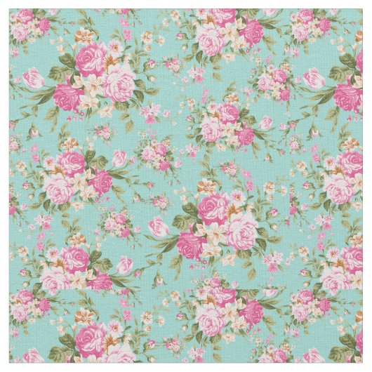 Parisiaanse Rozen Stof (Close Up)