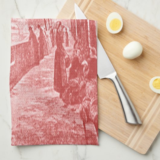 Parisian Aftermiddag Theedoek (Quarter Fold)