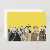  Parisian Art Deco Mode - George Barbier Briefkaart (Voorkant / Achterkant)