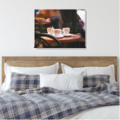 Parisian Atmosphere Coffee Guest of Ghost Canvas (Insitu (Slaapkamer))