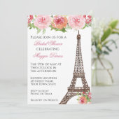 Parisian Bridal Shower Kaart (Staand voorkant)