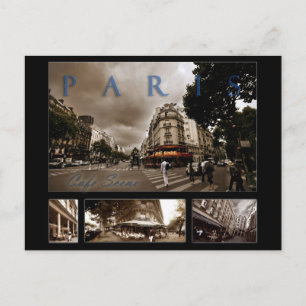 Parisian Cafe Scene Briefkaart