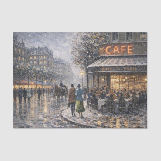 Parisian Café Tissuepapier (Voorkant)