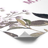 Parisian Charm Blue & Roze onze gebarentaal ondert Poster (Hoek)