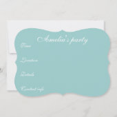 Parisian Elegant chandelier save the date (Achterkant)