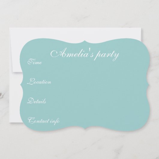 Parisian Elegant chandelier save the date (Achterkant)