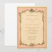 Parisian French parfume Label Invitation Kaart (Voorkant / Achterkant)