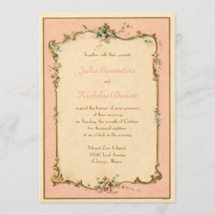 Parisian French parfume Label Invitation Kaart