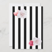 Parisian Geïnspireerd zwart-wit Roos Kaart (Achterkant)