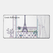 Parisian Haussmann Window View Aesthetic Bureaumat (Voorkant)