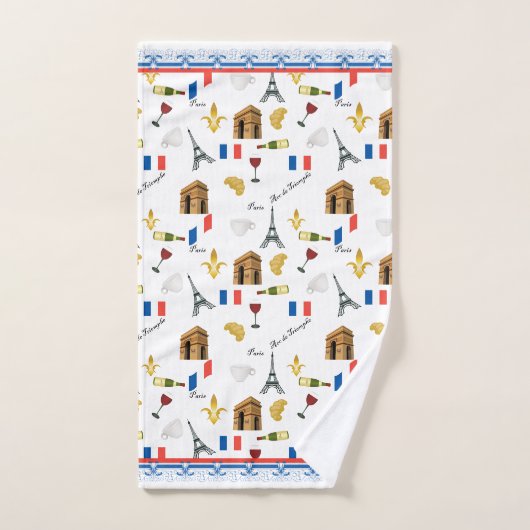 Parisian Pattern Bad Handdoek (Handdoek)