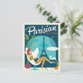 Parisian Pet Parlor Briefkaart (Staand voorkant)