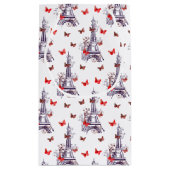 Parisian Romantic Paars Eiffeltoren Butterflies Klein Cadeauzakje (Achterkant)