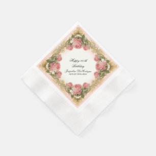 Parisian Roos Manor House Birthday Party Servetten
