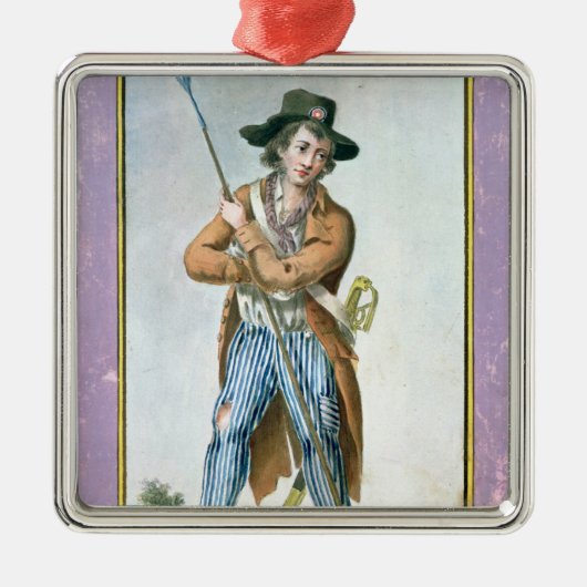 Parisian Sans-culotte Metalen Ornament (Voorkant)