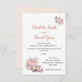 Parisian Style Wedding Invite (Voorkant / Achterkant)