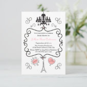 Parisian Thema - 3x5 Bridal Shower Uitnodiging (Staand voorkant)
