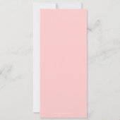 Parisian Wedding Invitation Eiffel Tower Pink Kaart (Achterkant)