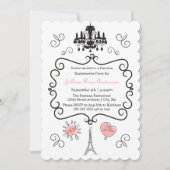 Parisien à thème - Invitation à la Bachelorette Pa (Devant)