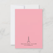 Parisien à thème - Invitation de la fête de 3x5Bac (Dos)
