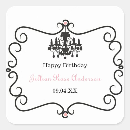 Parisien à thème - Sticker Carré (Devant)