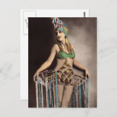 Parisienne Casino Dancer 2 Briefkaart (Voorkant / Achterkant)