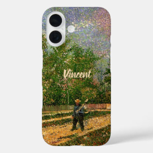 Parisweg met boer door Vincent van Gogh iPhone 16 Hoesje