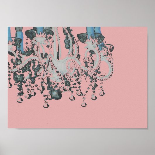 Park Avenue Chandelier ~ Print Retro Pink (Voorkant)