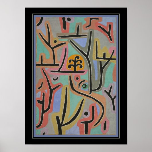 "Park Bei Lu" door Paul Klee Poster (Voorkant)