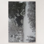 Park Bench in Fresh Snow Legpuzzel (Verticaal)