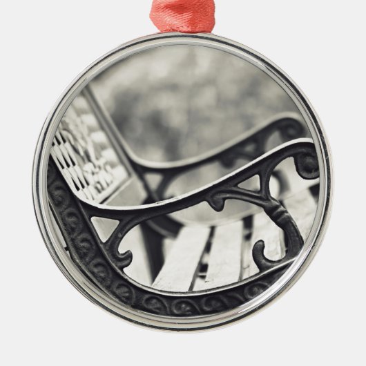 Park bench metalen ornament (Voorkant)