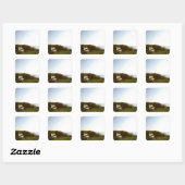 Park Bench Vierkante Sticker (Vel)