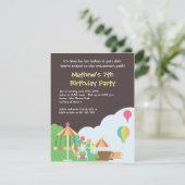 Park Birthday Invitation Kaart (Staand voorkant)