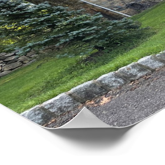 Park Building met Tree Poster (Hoek)