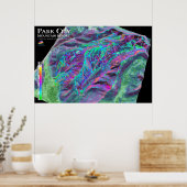 Park City 3dSkiMaps Poster (Keuken)