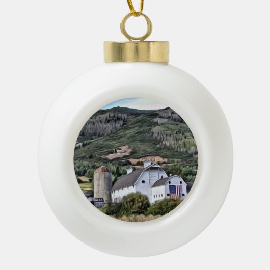 Park City Barn Ornament (Voorkant)