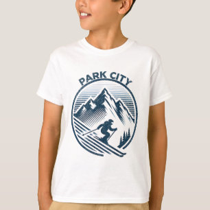 Park City Ski Resort Winterskiën Utah T-shirt