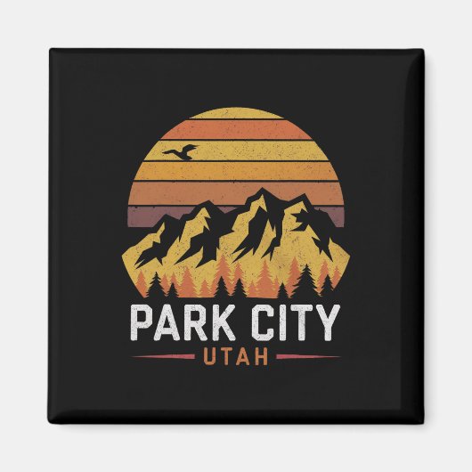 Park City Utah Bergen Ski Wandelen Kamperen Reis S Magneet (Voorkant)