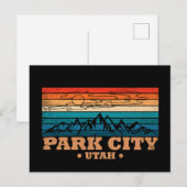 Park City utah Feestdagenkaart (Voorkant / Achterkant)