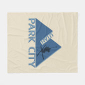 Park City Utah Fleece Deken (Voorkant (Horizontaal))