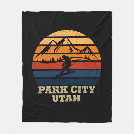 Park City Utah  Fleece Deken (Voorkant)
