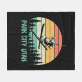 Park City Utah  Fleece Deken (Voorkant (Horizontaal))